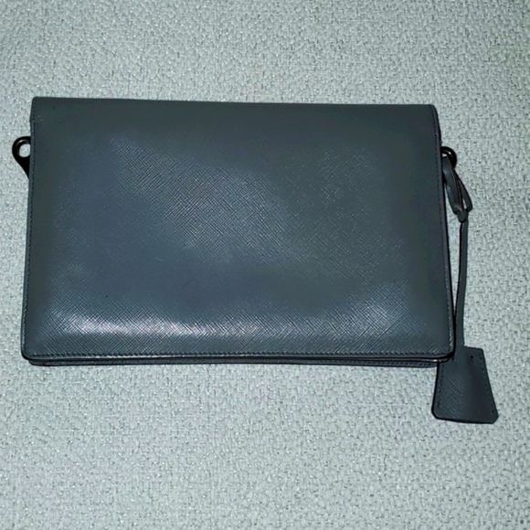 Prada Leather Clutch with Lock & Key - Picture 15 of 16